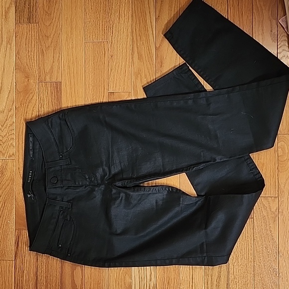 GUESS low rise Power Skinny Black Jeans - Picture 2 of 5